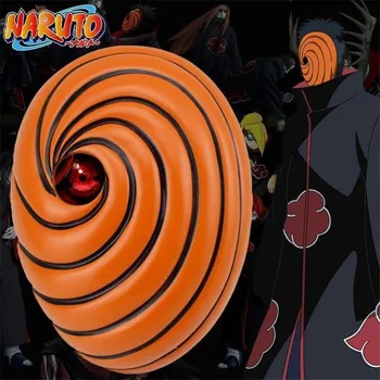 Anime Naruto Cosplay Kostiumai, Uchiha Kaukė Tobi Obito Akatsuki Ninja Madara Dervos Helovinas Kaukės Suaugusiems, Vyrams, Moterims