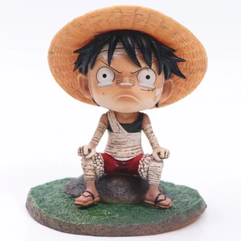 Anime One Piece Luffy Jaunų Ver. pvc Veiksmų Skaičius, Žaislai 12 cm