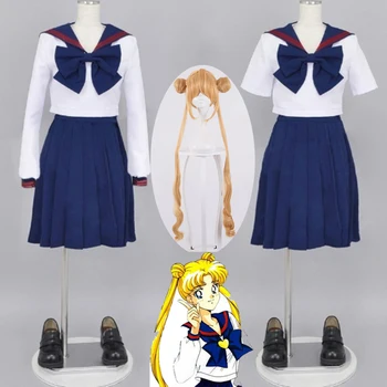 Anime Sailor Moon Usagi Tsukino Cosplay Suknelė Sailor Moon Helovinas Moteris Cosplay Kostiumų Japonijos mokyklinę uniformą Sailor kostiumas
