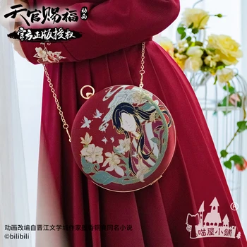 Anime Tian Guan Ci Fu Hua Cheng Senovės Stiliaus Pečių Maišą Mados Moterų Įstrižai Kuprinė Siuvinėjimo Grandinės Krepšys Dovanų