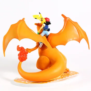 Anime ir Animacinių filmų Monstras Pelenų Ketchum, Satoshi Charizard PVC Pav Kolekcines Modelis Žaislas