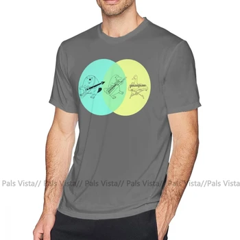 Ančiasnapis Marškinėliai Keytar Ančiasnapis Venn Diagrama T-Shirt 100 Medvilnės Spausdinti Tee Shirt Mens Trumpas Rankovės XXX Mielas Marškinėlius Classic