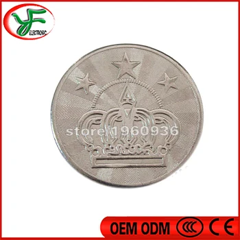 Arcade pramogų parkas 25*1.85 mm žaidimo mašina monetos simbolinis Nerūdijančio plieno simbolinis moneta pagaminta Kinijoje žaidimo žetonų