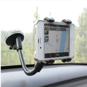 Ascromy Automobilinis Telefono Laikiklis Lankstus 360 Laipsnių Reguliuojamas Paramos GPS Car Mount Mobiliojo Telefono Laikiklis iPhone 7 Išmanųjį telefoną Xiaomi