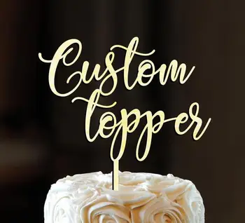 Asmeninį Monograma Tortas Topper Užsakymą Kaimiškas Vainikas Inicialai tortas topper vestuvių Tortas topper Kaligrafija