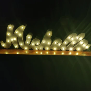 Asmeninį pavadinimas LED šviesos ženklas, durų padengti naktį šviesos miegamasis apdaila, sienų dekoravimas, vestuvių dekoravimas lempos