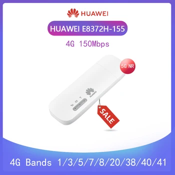 Atrakinta Huawei E8372h-155 USB WiFi Modemas 4G 150Mbps LTE FDD 4G Grupė 1/3/5/7/8/20/38/40/41 3G Judriojo USB Dongle