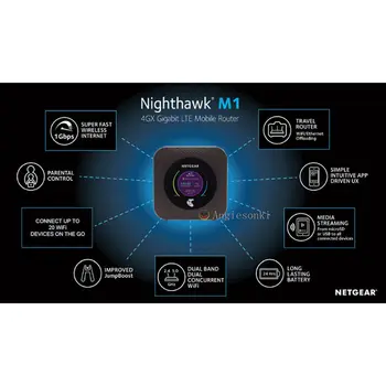 Atrakinta Netgear Nighthawk M1 4GX GIGABIT LTE MOBILIOJO ryšio MARŠRUTIZATORIUS MR1100
