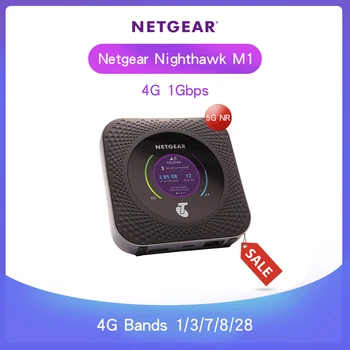 Atrakinta Netgear Nighthawk M1 mr1100 4GX Gigabit 1Gbps LTE Mobiliojo ryšio Maršrutizatorius Mifi 4G Maršrutizatoriaus Wifi Su Rj45 Nešiojamų Maršrutizatorius