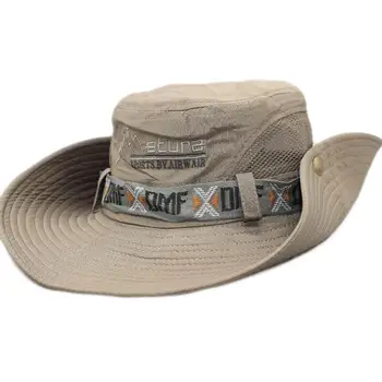 Atsparus vandeniui Kibirą Skrybėlę Vasarą Vyrai Moterys Boonie Hat Lauko UV Apsauga Platus Kraštų Panama Safari, Žygiai, Medžioklės, Žvejybos Saulės Skrybėlę