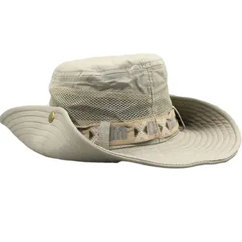 Atsparus vandeniui Kibirą Skrybėlę Vasarą Vyrai Moterys Boonie Hat Lauko UV Apsauga Platus Kraštų Panama Safari, Žygiai, Medžioklės, Žvejybos Saulės Skrybėlę