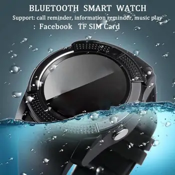 Atsparus vandeniui Smart Watch Vyrai su Kamera Smartwatch Pedometer Širdies ritmo Monitorius Sim Kortelės Laikrodis