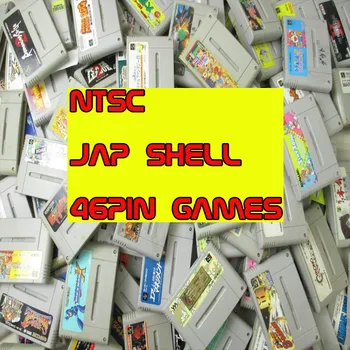 Aukštos Kokybės 16 Bitų 46-PIN VAIZDO ŽAIDIMAI KORTELĖS NTSC JAP SHELL Didelis, Pilkos spalvos Žaidimo Kortelės JAV Versija Žaidimo Žaidėjas
