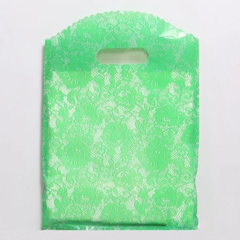 Aukštos Kokybės 50pcs/lot 15 x 20 cm užsakymą dovanų maišeliai, Plastikiniai Pirkinių Maišeliai didmeninė su Rankena skatinimo Pakavimo Maišą Plastiko