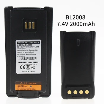 Aukštos Kokybės BL2008 7.4 V, 2000mAH, LI-ON Baterija Hytera HYT Radijo PD700 PD780 PD880 PD980 Walkie Talkie