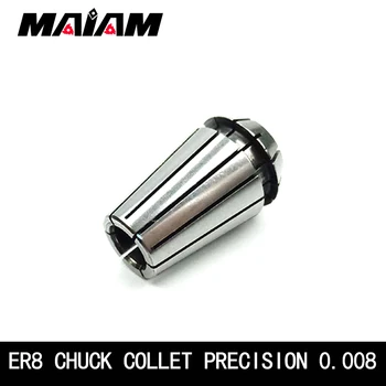 Aukštos kokybės 0.008 ER8 chuck ER8 collet 1mm, 2mm 3mm, 4mm 5mm 3.175 1/8 ER chuck už CNC Graviravimo Staklės Tekinimo Malūnas Įrankio laikiklis