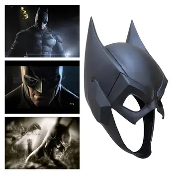 Aukščiausios Kokybės Superhero Dark Knight Betmenas Cosplay Kaukės Bruce Wayne Pusę Veido PVC Šalmo Kaukė Šalies Maskuotis Karnavalas Rekvizitai