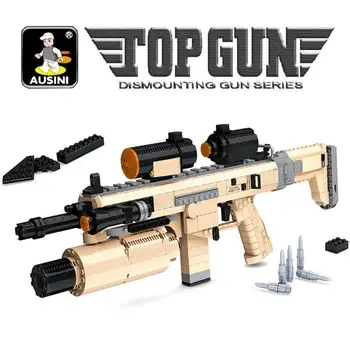 Ausini Ginklą Blokai Žaislų Rinkinys Pistoletas AK47 M16 Suderinama su žinomo Prekės ženklo Statybos žaislas