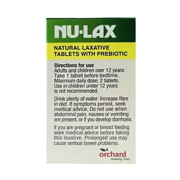 Australija NuLax Natūrali Vidurius 40 Tablečių su Prebiotic vidurių užkietėjimo Gydymas Nakties Paramos Stimuliuoja Žarnyno Evakuacija