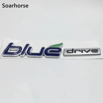 Auto Optikos ABS Mėlyna Ratai Galiniai Pusėje Lipdukas Logotipas Ženklelis Įklija, Hyundai Sonata Hybrid YF