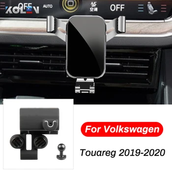 Automobilio, Mobiliojo Telefono Laikiklis Volkswagen Touareg 2019 2020 Automobilių išmanųjį Telefoną, GPS Oro Ventiliacijos Angos Laikiklis Snap-tipo Navigacijos Stovas