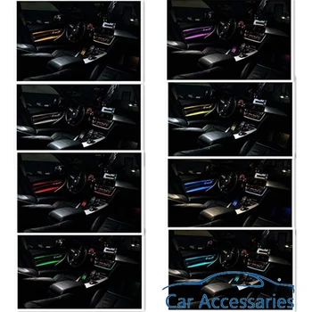 Automobilio Salono Dekoratyvinis Led Aplinkos Duris Šviesos Juostelės Atmosfera Šviesą Su 8 Spalvos BMW 3 Series F30 2013-2019