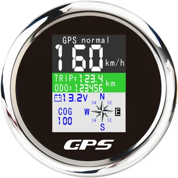 Automobilių GPS Spidometras Su Antena Motociklas Kateris Jachta TFT Ekrano Vandeniui Odometras Kelionės ODO KD Voltmeter 9-32V