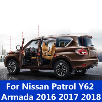 Automobilių Gumos Antspaudas Garso Izoliacija Weatherstrip Krašto Apdaila Garso Izoliacija Automobilio Duris Nissan Patrol Y62 Armada 2016 2017 2018