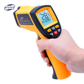 BENETECH Skaitmeninis termometras ginklą nekontaktinėmis infraraudonųjų spindulių termometras temperatūros ginklą ir spindulių termometras pramonės GM320~GM900