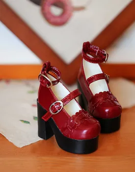 BJD doll batai tinka 1/3 1/4 MSD DD karalienė mados nėriniai hasp aukšto kulno lėlės priedai