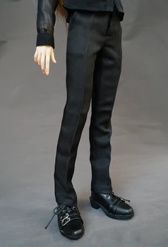 BJD doll drabužius, kelnes tinka 1/3 1/4 Dėdė SD MSD vyrų mados klasikinis juodas kostiumas kelnės lėlės priedai