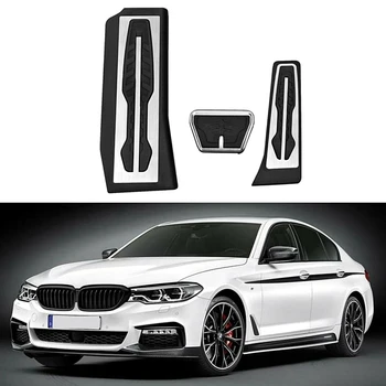 BMW 5-Serijos G30 G31 2017 Nerūdijančio Plieno Automobilio Akceleratoriaus Pedalas Stabdžių Pedalai Apima Poilsio Pedalai