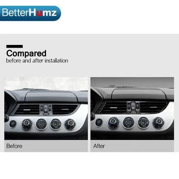 BMW Z4 Anglies Pluošto Automobilį Centrinis Oro Kondicionierius Lizdo Rėmelis Lipdukai Apdaila apima E89 2009-m. serijos auto priedai