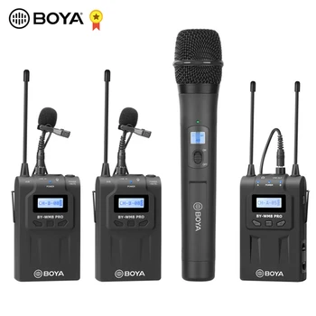 BOYA BY-WM8 Pro WM4 Pro K2 K1 UHF Bevielio Mikrofono Sistema Omni-directional Lavalier Mikrofonas ENG EFP DV DSLR