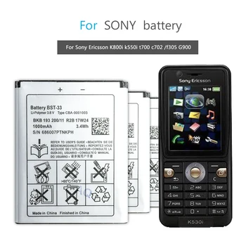 BST-33 Mobiliojo Telefono Baterija Sony Ericsson K800i K810i C702 C903 F305 G900 K550i K630i K660i W100I T700 T715