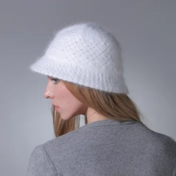 BUCKET HAT Moterų Žiemos Skrybėlę Megzti Vilnos Beanies Moterų Mados Skullies Atsitiktinis Lauko Slidinėjimo Kepurės Storos Šiltos Kepurės Moterims