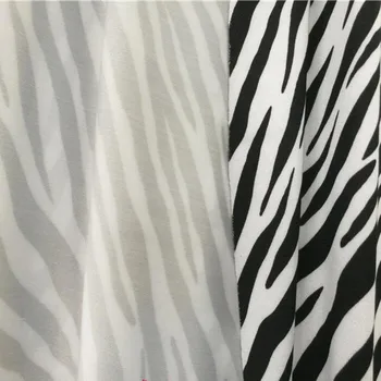 Baltas/Juodas Ruožas Plaukimo Audinio Cotton/Spandex megztos medžiagos, Zebras Modelio Spausdinimo Audinio Siuvimo maudymosi kostiumėlį, 