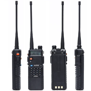 Baofeng UV-5R 3800mah Walkie Talkie 5W Dviguba Juosta UHF 400-520MHz VHF 136-174MHz Du Būdu Radijo nešiojamų Walkie Talkie CB ir Ham radio