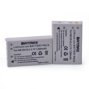 Batmax EN-EL5 EN EL5 ENEL5 Baterija +LCD Dual Įkroviklis su USB Laidu, skirtas NIKON Coolpix P530 P520 P510 P100 P500 P5100 P5000 P6000