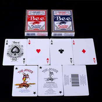Bee Kortos NĖRA.92 Klubas Specialaus paviršiaus USPCC Kolekcionavimas Pokerio Magija, Kortų Žaidimai, Mgaic Triukų Rekvizitą