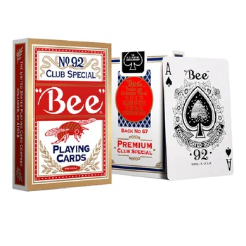 Bee Kortos NĖRA.92 Klubas Specialaus paviršiaus USPCC Kolekcionavimas Pokerio Magija, Kortų Žaidimai, Mgaic Triukų Rekvizitą