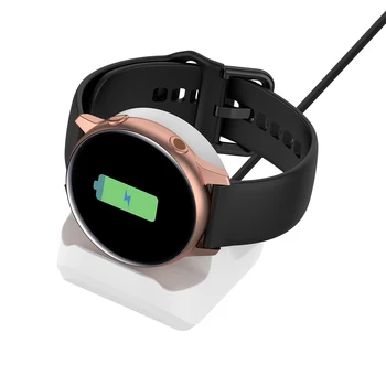 Belaidžio Kroviklio Įkrovimo Dokas Greito Įkrovimo Bazės Samsung Galaxy Žiūrėti Aktyvus SM-R500 Smart Watch Priedai JR Dea