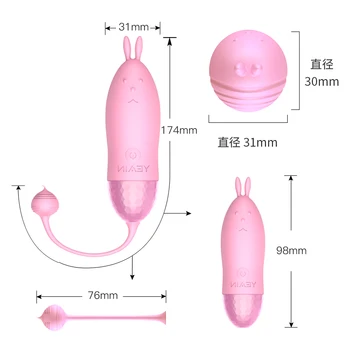 Belaidžio Pūlingas Šokinėja Kiaušinių Moterų Masturbacija Sekso Žaislai Makšties Vibracijos ir Stimuliacijos Spalvinga Diamond USB Moterų Suaugusiųjų Produktus