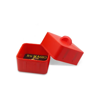 Bento miltai lauke,magiškas saldainių dėžutė(raudona) objektams nuo tuščią langelį magija gudrybės magic rekvizitai,sztuczek Pasirodo Etape Iliuzijų