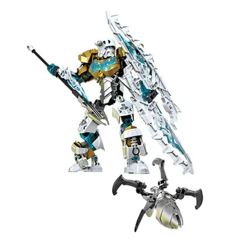 BionicleMask Šviesos Vaikų Kopaka Kapitonas LEDO Bionicle Kūrimo Bloką Suderinama su LEPINING 70788 Žaislai
