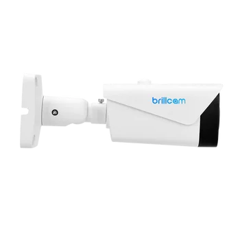 Brillcam 5MP IP Kamera su POE IP67 atsparus oro Kulka Lauko Saugumo Kameros 2,8 mm SD Įrašytą Pastatytas Mikrofonas IP Kameros