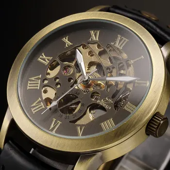 Bronzos Shell Bronzos Paviršiaus Juodas Diržas Aukštos Kokybės Mechaninė Žiūrėti Fashion Laikrodžiai Laikrodis Dizaineris Laikrodis