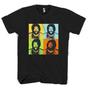 Bud Spencer Camiseta Pop Art vyriški / moteriški T ShirtCool Atsitiktinis pasididžiavimas marškinėliai vyrams Unisex Mados marškinėlius nemokamas pristatymas juokinga viršūnės