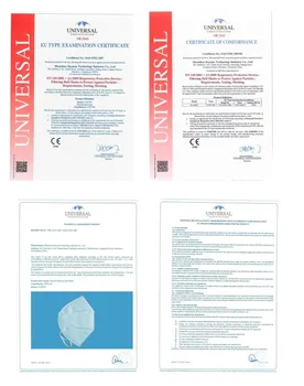 CE CertificationMask Burną FFP2 Vyrų Ir Moterų Apsauginės Kaukės Dulkėms Burną Kaukės Kvėpuojantis 5 Sluoksnių Veido Kaukės