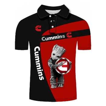 CUMMINS-2020 Juokingas vasaros marškinėliai vyrams 3D spausdinimo marškinėliai Vyrams, Moterims Vasaros Mados Trumpas rankovės Harajuku Streatwea Marškinėlius viršūnės